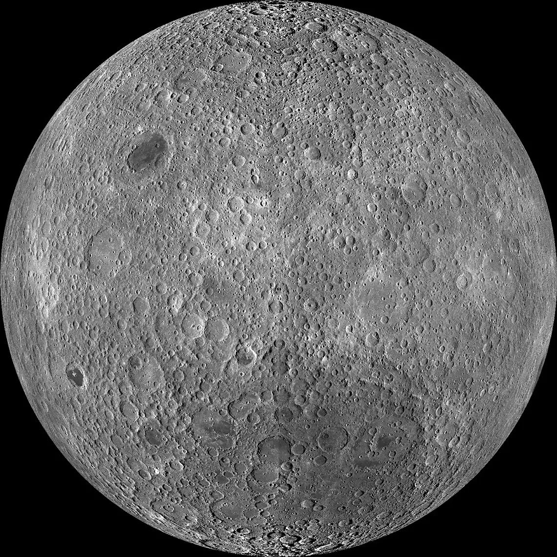 Обратная сторона Луны: фото высокого разрешения, мозаика зонда LRO