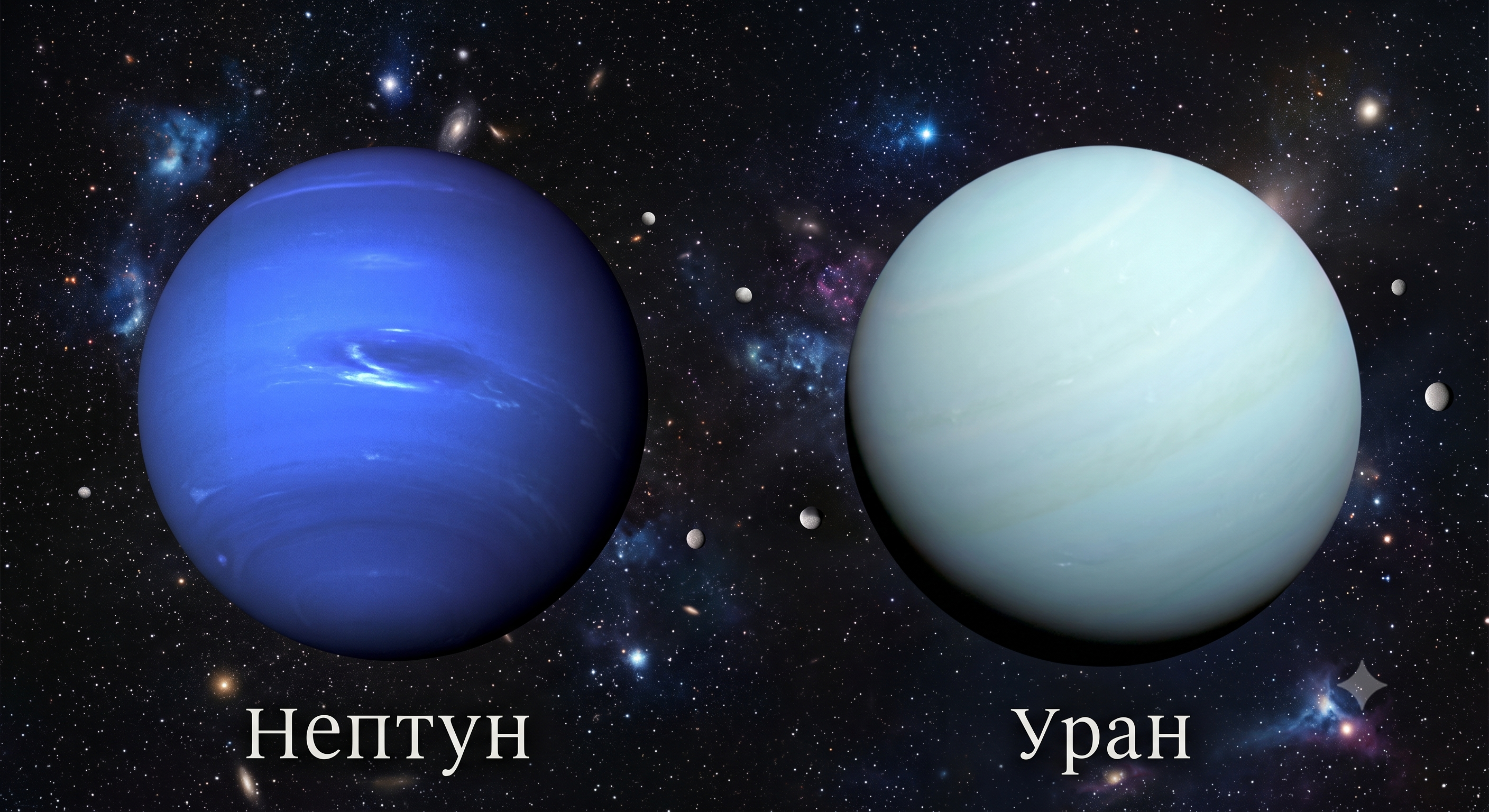 Уран и Нептун