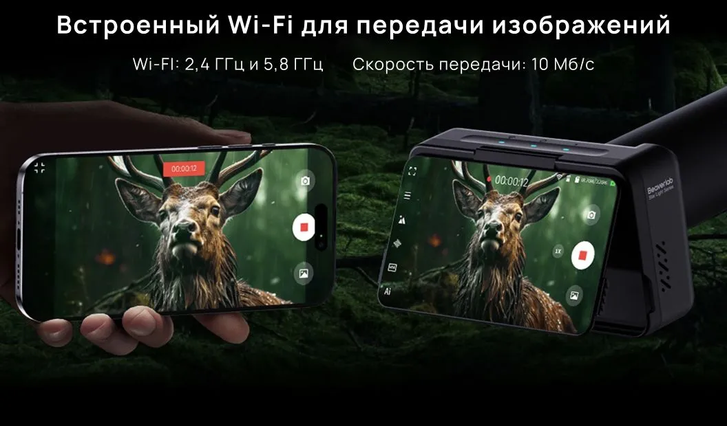 Встроенный Wi-Fi для передачи изображений